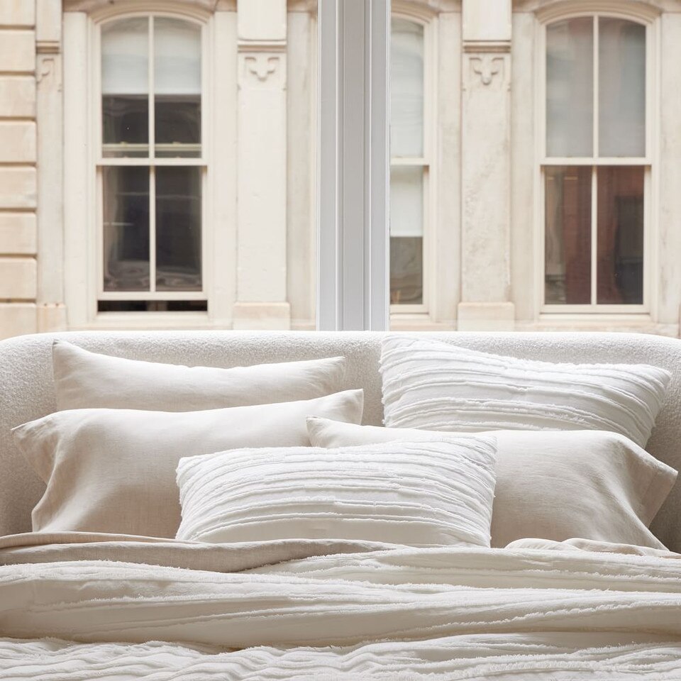 Frayed Edge Duvet Cover & Pillowcases West Elm UK